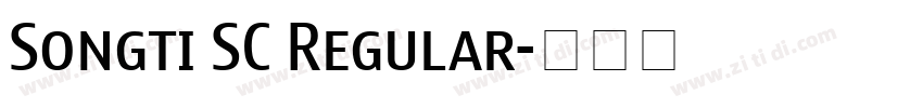 Songti SC Regular字体转换 Songti SC Regular字体转换